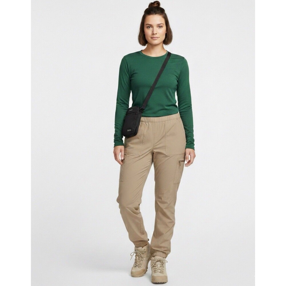 NWT Eddie Bauer Flexion Fleece Lined 2.0 Brown Jogger Pants Size 22W NEW $99